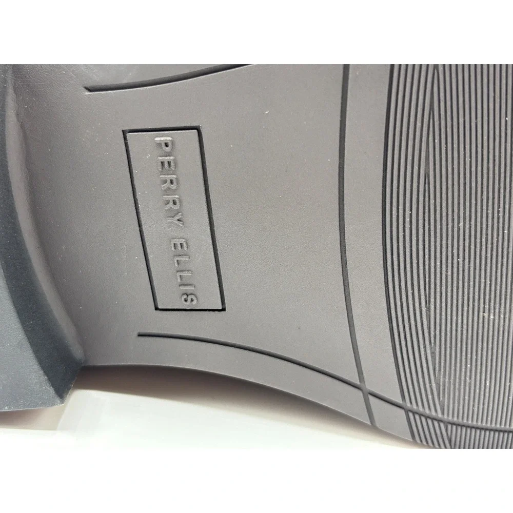 Perry Ellis Portfolio Men's Canvas Derby Oxford Shoes Gray Sz 13 Casual Lace-Up